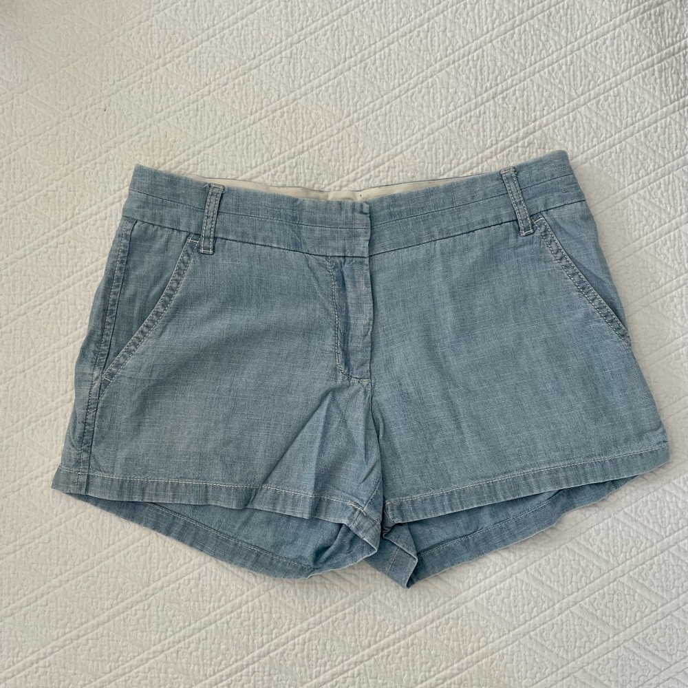 J Crew chambray chino shorts